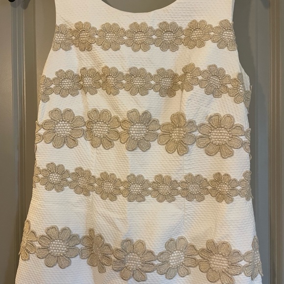 White and gold mini dress - Picture 7 of 8